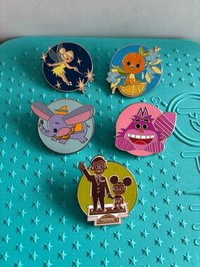 Disney Parks Joey Chou Mystery Pin Set of 5